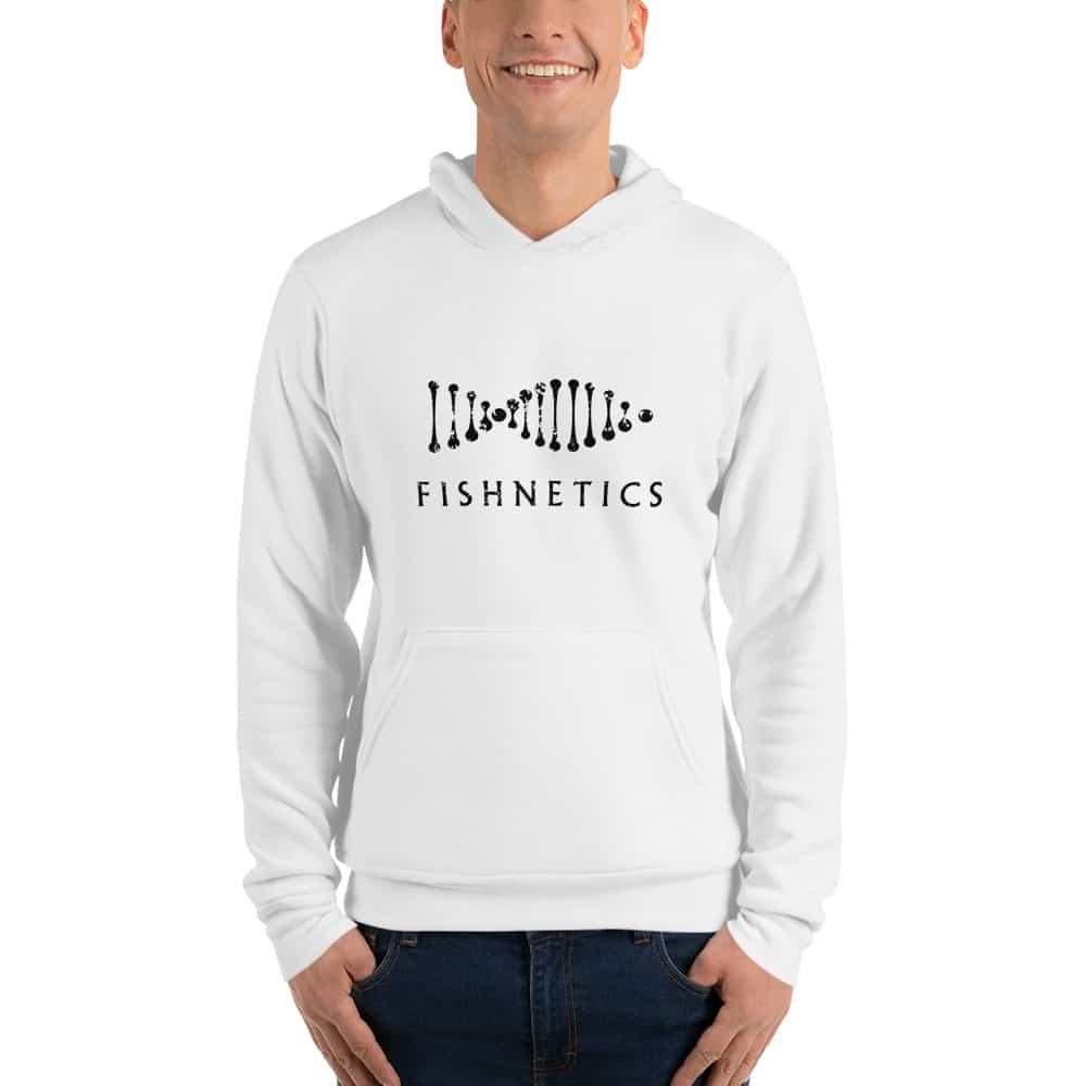 Unisex hoodie- black ink-distressed logo